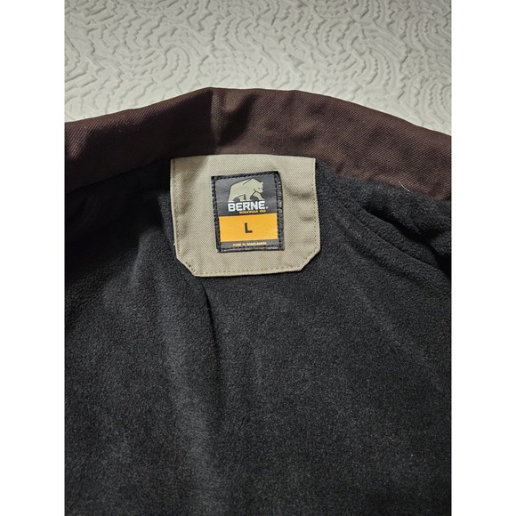 Berne Canvas Jacket Mens L Heavy Work Hunting All Weather Sage Preowned SALE!! - Picture 11 of 17